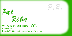 pal riba business card